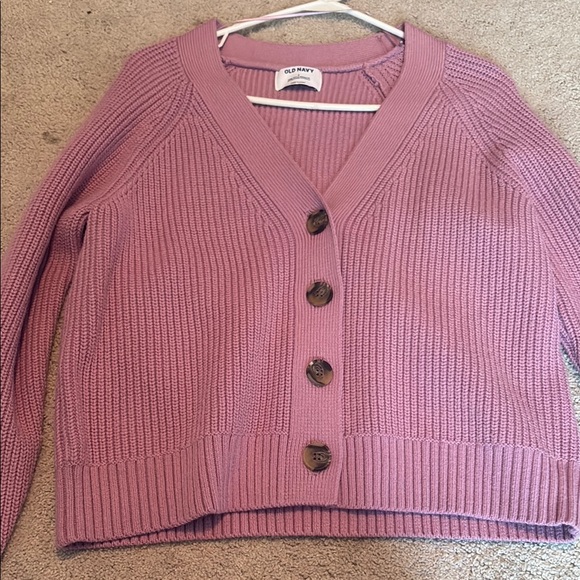 Old Navy Women's Mauve Cardigan Sweater - Picture 1 of 2